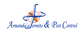 armandos termite and pest control logo with white background